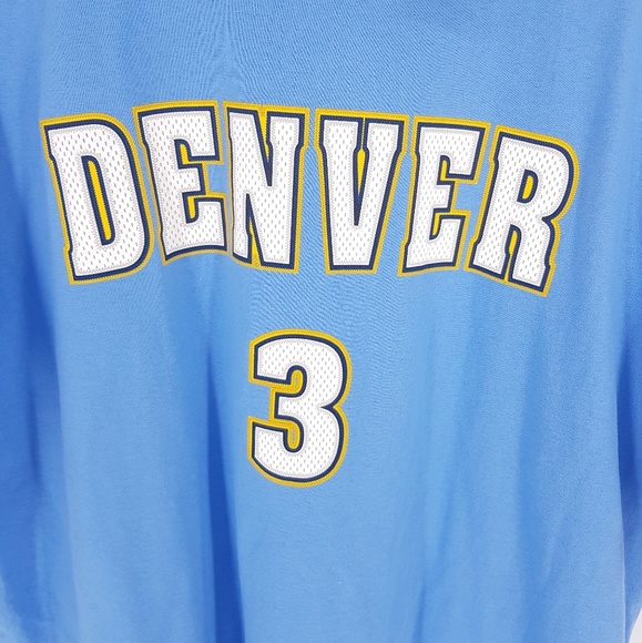 🎉3/15 adidas NBA Denver Lawson Tee Shirt Jersey - Picture 3 of 6